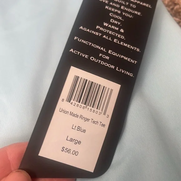 Kimesranch.com woman’s large NWT blue T-shirt athletic wear - Picture 4 of 4